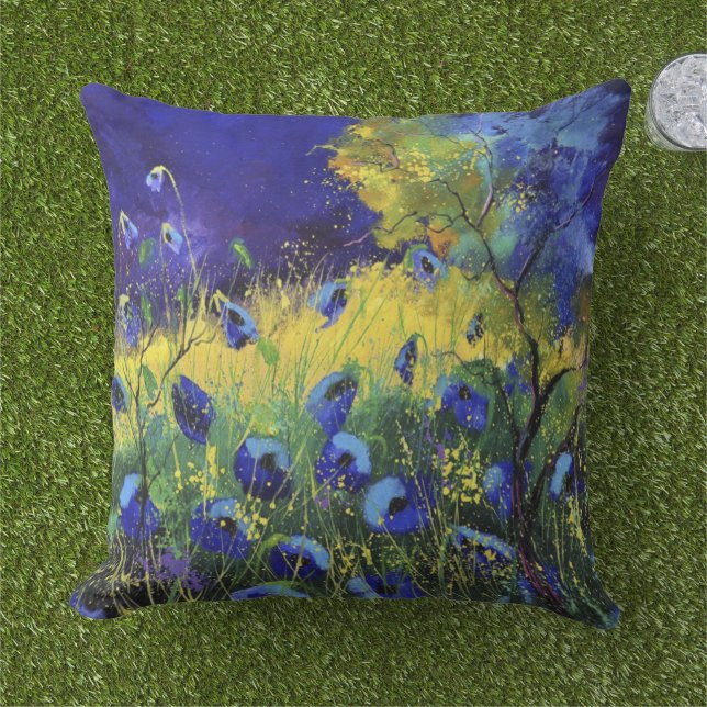 Blue autumn, Art   Cushion (Grass)