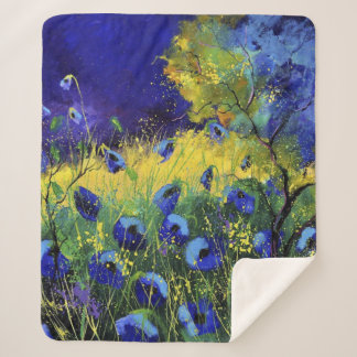 Blue autumn, Art Sherpa Blanket