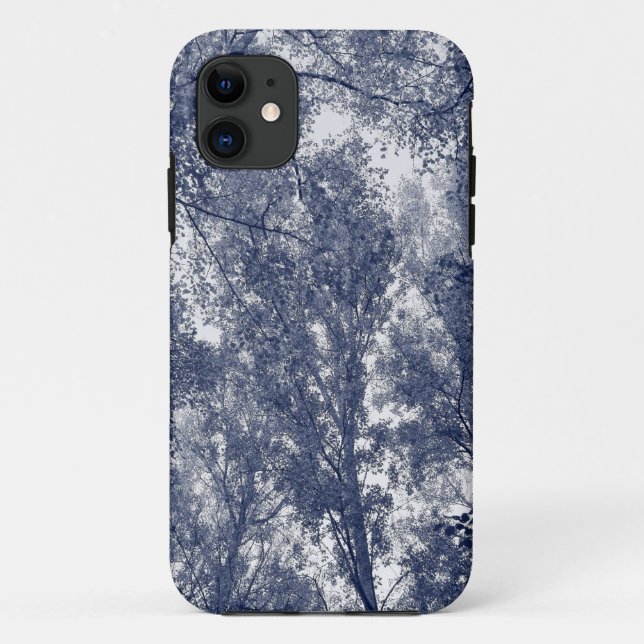 Blue Autumn iPhone Case (Back)