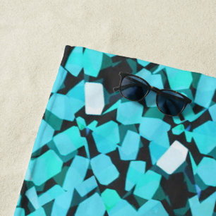 Blue Avalanche beach towel