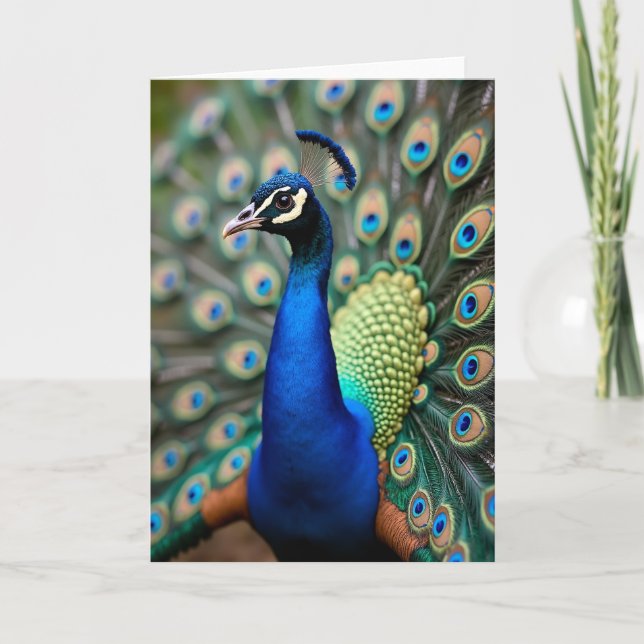 Blue Avian Mothers Day Card (Front)