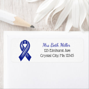 Blue Awareness Ribbon
