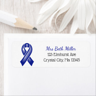 Blue Awareness Ribbon