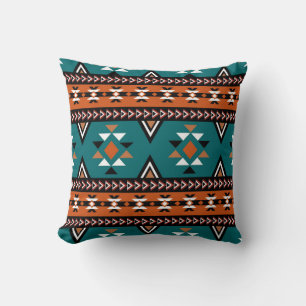 Blue Aztec Pattern  Cushion