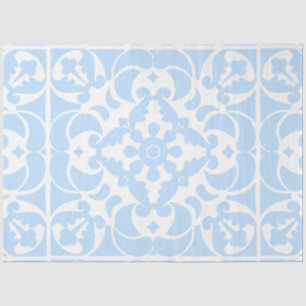  Blue Azulejos Portuguese Spanish Mediterranean Tissue Paper