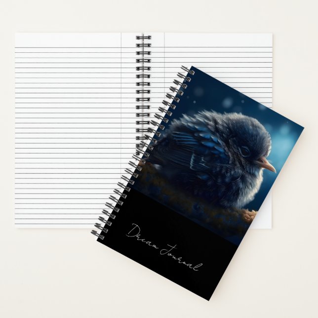 Blue Baby Bird Dream Journal (Inside)