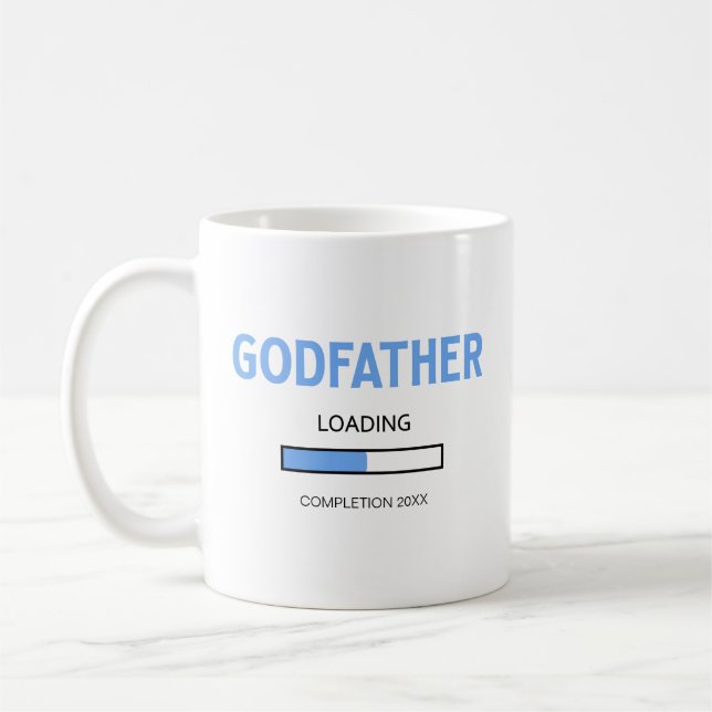Blue Baby Boy Loading In 2023 Godfather Proposal Coffee Mug (Left)