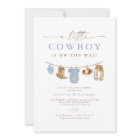 Blue Baby Clothesline Little Cowboy Baby Shower