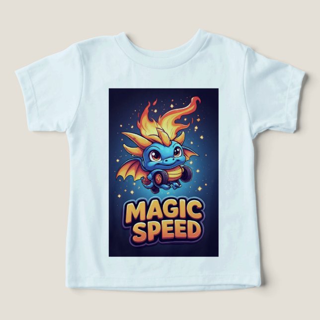 Blue Baby Dragon Speed Adventure Kids 🐉 (Design Front)