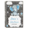 Blue Baby Elephant  Book Baby Shower Rustic
