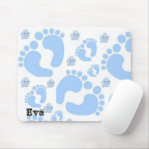 Blue Baby Feet Boy Mouse Pad! Pad
