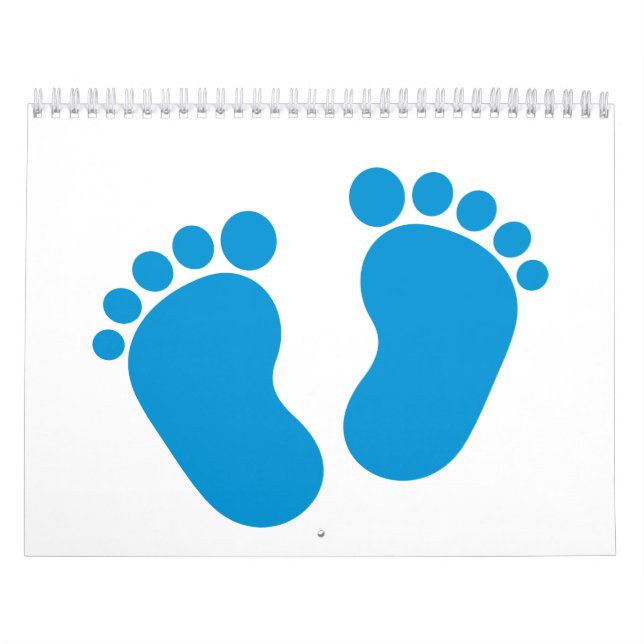 Blue baby feet calendar (Cover)