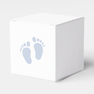 Blue Baby Footprint Favour Box | Baby Boy
