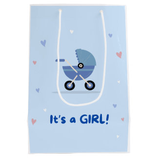 BLUE baby girl welcoming gift bag