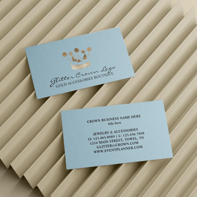 Blue Baby Gold Crown Business Card (Blue Baby Gold Crown Business Card
)