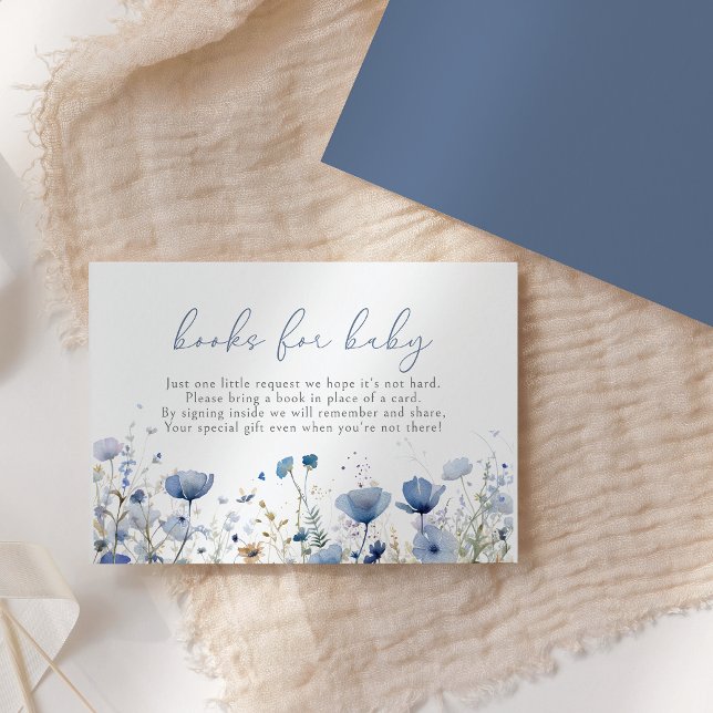 Blue Baby In Bloom Wildflower Books For Baby Enclosure Card (Creator Uploaded)