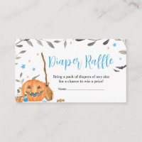 Blue Baby is Brewing Cute Halloween Diaper Raffle