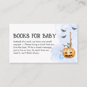 Blue Baby is Brewing Halloween Baby books for Baby Enclosure Card