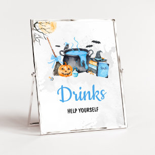 Blue Baby is Brewing Witch Drinks Sign
