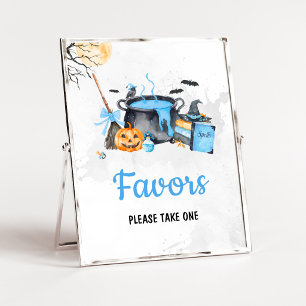 Blue Baby is Brewing Witch Favours Sign