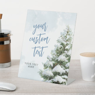Blue Baby It's Cold Outside Shower Tabletop Sign