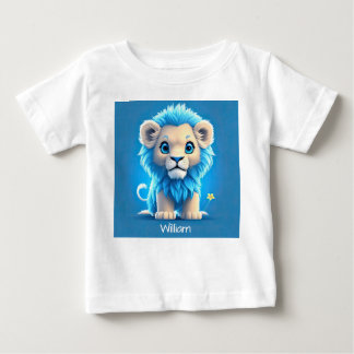Blue Baby Lion for Lion Lovers Baby T-Shirt