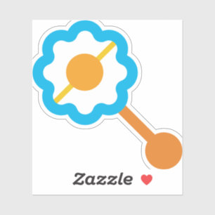blue baby rattle