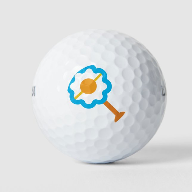 blue baby rattle golf balls (Front)
