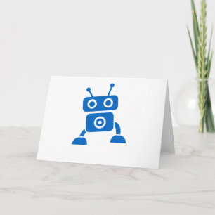 Blue Baby Robot Thank You Cards