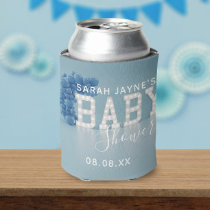 Blue Baby Shower Can Cooler