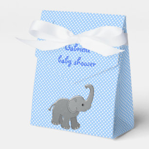 blue baby shower elephant favour box