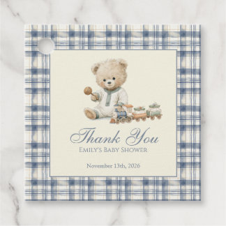 Blue Baby Shower Favour Tags