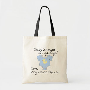 Blue Baby Shower Guest Favour Tote Bag
