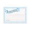Blue Baby Shower Mummy Advice Card