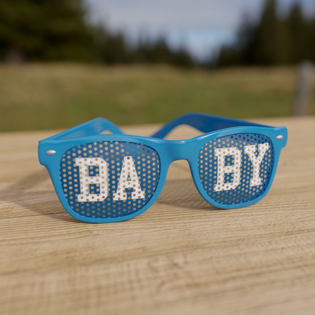 Blue Baby Shower Party Sunglasses (Creator Uploaded)