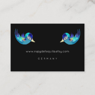 Blue Baby Sparrow Business Card