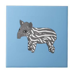 blue baby tapir tile