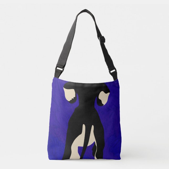 Blue Backdrop Crossbody Bag (Front)