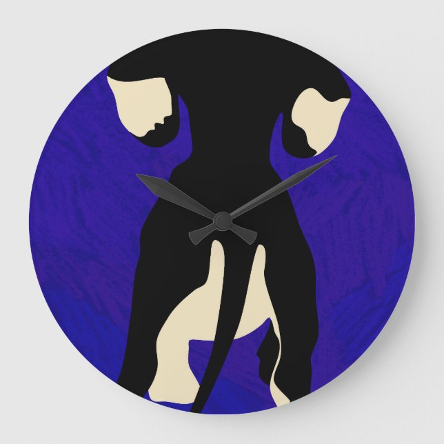 Blue Backdrop Large Clock (Front)