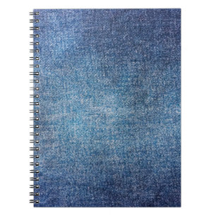 Blue background, denim jeans texture background. D Notebook