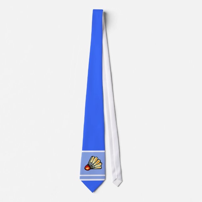 Blue Badminton Tie (Front)
