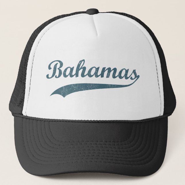 Blue Bahamas Trucker Hat (Front)