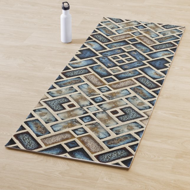 blue balance  yoga mat (In Situ)
