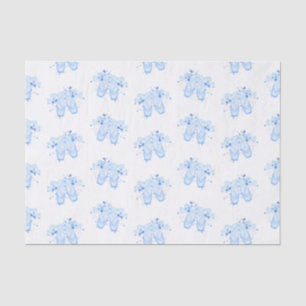 Blue Ballet Birthday Pointe Shoes Tissue Paper