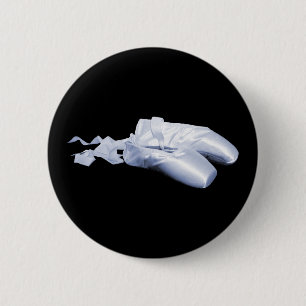Blue Ballet Shoes 6 Cm Round Badge