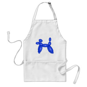 Blue Balloon Animal Dog Standard Apron