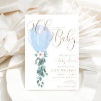 Blue Balloon Oh Baby Baby Shower