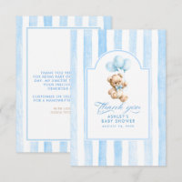 Blue Balloons and Teddy Bear Baby Shower