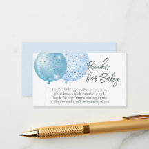 Blue Balloons Boy Baby Shower Books For Baby