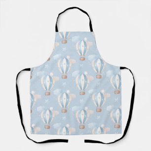 Blue Balloons Pattern Apron